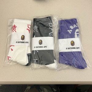 Bape socks pick your pair for $30 or buy all three for $80
